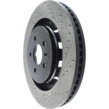Centric StopTech Sport Drilled/Slotted Brake Rotor; Front Left, StopTech 127.65136L
